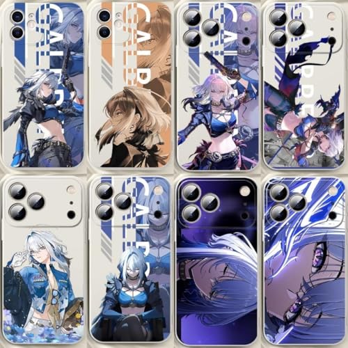 HABAOON(ハバオ)鳴潮 ガルブレーナ スマホケース Iphone17Promax適用 TPU 軟殻 携帯カバー 保護電話カバー 全機種対応 面保護 誕生日 プレゼント (Iphone14Pro適用ケース,色/B)