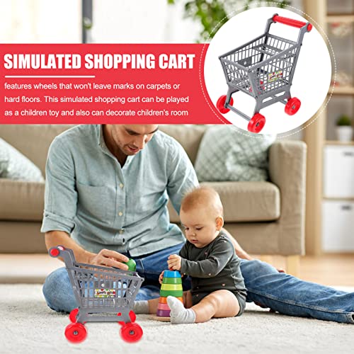 VILLCASE 3 Stücke Mini Warenkorb Kinder Mini Supermarkt Handcart Lagerung Spielzeug Kinder Simulation Warenkorb… – Bild 7