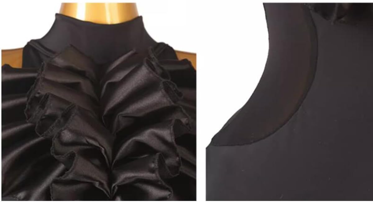 Sleeveless Waltz Tango Costume High Collar Ballroom Dance Dress for Women Bare Back Modern Competition Dancewear