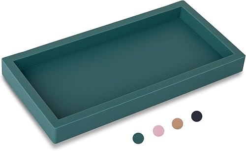 Miniatura 39 de Bandeja de baño, pequeña bandeja de tocador de silicona, jabonera, soporte para esponja, organizador de fregadero de cocina, accesorios de baño