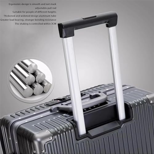 Luggage Travel Gear Carry On Luggage Aluminum Frame Suitcases with Wheels Dry and Wet Separation Design(D,20in)4