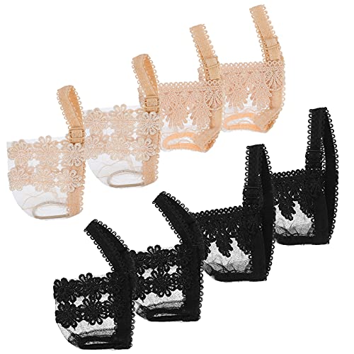 EXCEART 4 Paires de Talons Hauts Détachables Antidérapants Sangles de Chaussures Élastiques de La Cheville de La Cheville pour Femmes Dames Cover