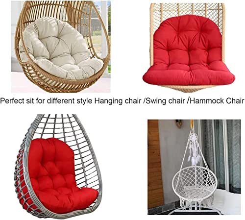 TONPOP Hängematten-Schaukelstuhl-Kissen, Hängendes Eierstuhl-Kissen Im Freien, Terrassen-Schaukel-Ei-Stuhl-Rückenkissen Für Drinnen Und Draußen, Garten, Balkon, Blau,47 * 35" – Bild 8