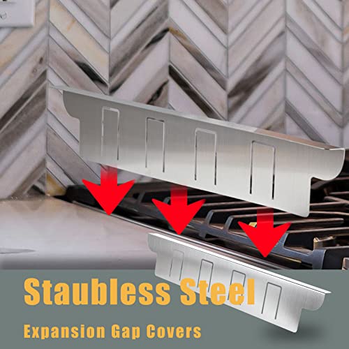 Stove Gap Covers Stainless Steel Stove Guard,Heat Resistant & Eas