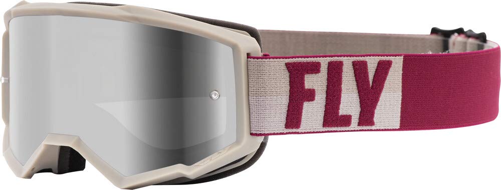 Fly Racing 2021 Zone Goggles (Stone/Berry/Silver Mirror/Smoke Lens)