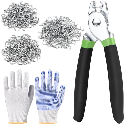 Pince pour Grillage, Agrafe Grillage, Pinces à Anneaux, Clôtures 360 Clous 3/4