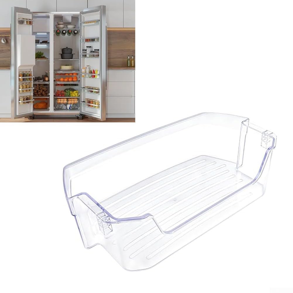 WR71X38307 - Contenedor de estante para puerta de refrigerador de 13.58 x 7.4 x 4.02 pulgadas, compatible con modelos GFE26JYMNFFS, pieza de repuesto 4975750 AP7186356