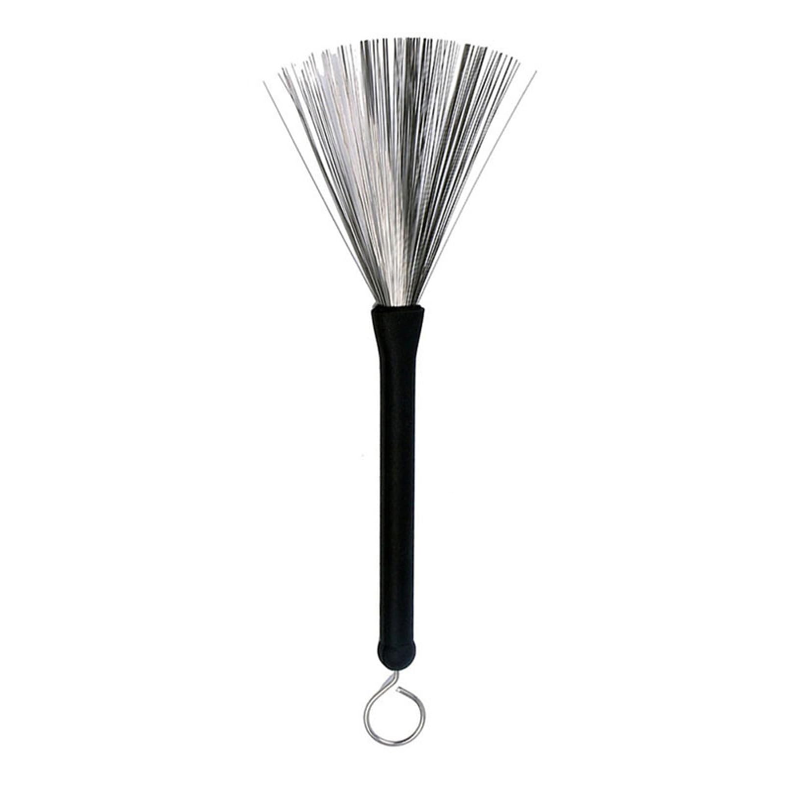 Drum Brush Retractable Steel Wire Brush Drum Drum Stick Brush With Comfortable Handles Length 32cm