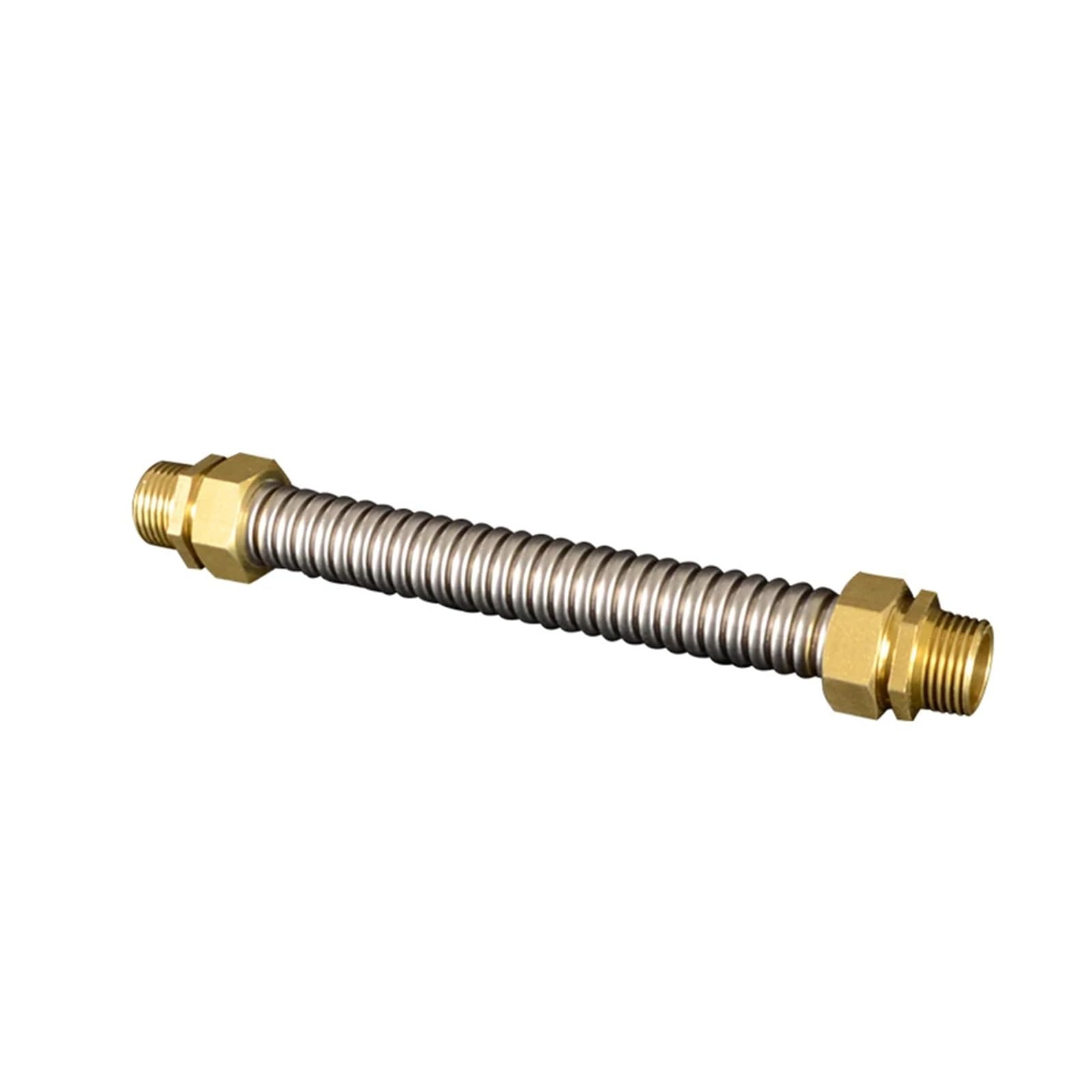 Fuelle de acero inoxidable 304 de rosca macho de cobre de 1/2 ", 3/4" y 1 "para unidad de bobina de ventilador, manguera de entrada de agua for aire acondicionado Central(DN25 l 1,50cm)