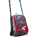 EASTON E110BP Bat & Equipment Backpack Bag | Baseball Softball | 2019 | Red | 2 Bat Sleeves | Smart Gear Storage | Vented Shoe Pocket | Rubberized Zipper Pulls | Fence Hook