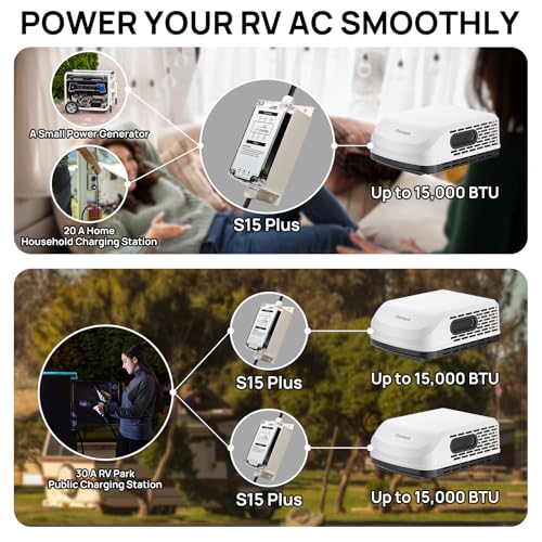 Image of TURBRO RV AC Soft Start Kit for Smooth Startup Under Low-Power Condition, 6-Wire Installation, Protects Compressor and Other Appliances in Vehicles, 3 Indicator Lights, AC 100-240 V /60 Hz, S15 Plus | 6-Wire Installation, Protects Compressor and Other Appliances in Vehicles, 3 Indicator Lights, AC 100-240 V /60 Hz, S15 Plus