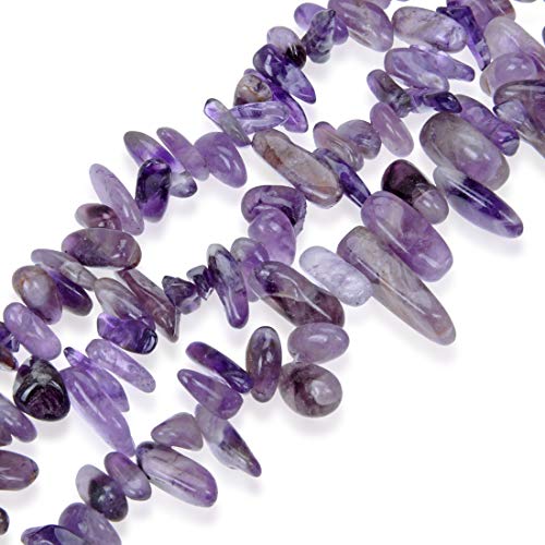 1 Strand Natural Purple Amethyst Healing Gemstone Smooth Teardrop Point 7-23mm Pendant Drop Beads 15 Inch for Jewelry Craft Making GZ5-13