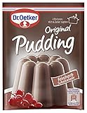 Dr. Oetker Original Pudding Schokolade feinherb: Puddingpulver zur Zubereitung eines leckeren Desserts für den besonderen Pudding Genuss 1er Pack (1 x 3 x 48 g)