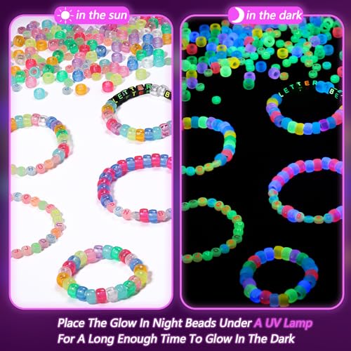 Perles Kandi 6 x 9 mm en 5 styles pour fabrication de bijoux DIY