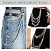 3PCS Layered Hip Hop Chain Belt – Detachable Gothic Punk Waist Chain, Vintage Metal Wallet Chain, Streetwear Fashion Accessories for Men & Women
