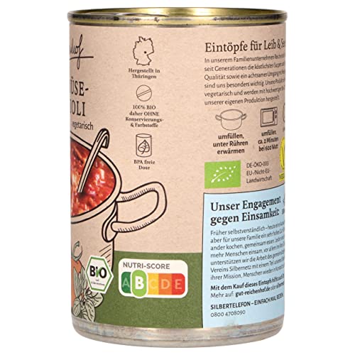 Reichenhof Bio Gemüse Ravioli in Tomatensauce - veganes Fertiggericht, (1 x 400 g) – Bild 5