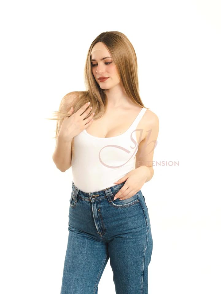 Miniatura 2 de Lace Front Wig LYDIA Dirty Blonde Long Straight Wigs for Women Natural Synthetic Wigs for Daily Use (pelucas de cabello natural)