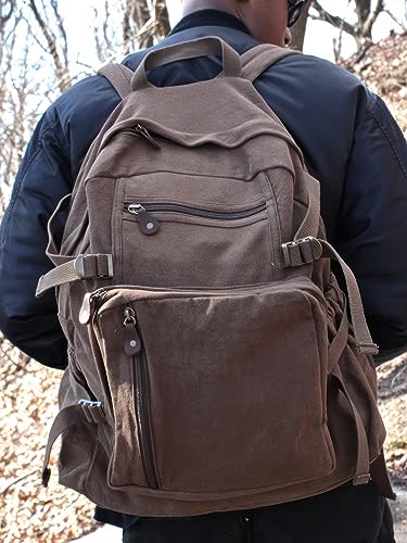 Rothco Jumbo Vintage Canvas Backpack (Earth Brown)2