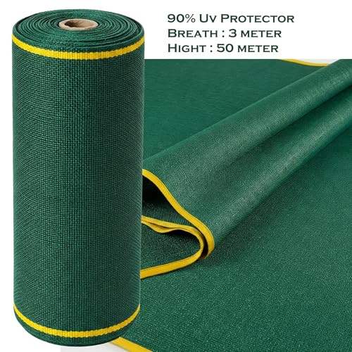 Image of 90% UV & Sunlight Stabilized Agro Green House Net | Net for Garden Shade 3 x 50 Meter