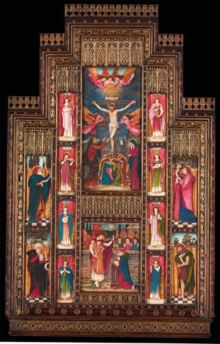 Pintura mural artística de Spencer Stanhope con marco neogótico exclusivo 60x90cm