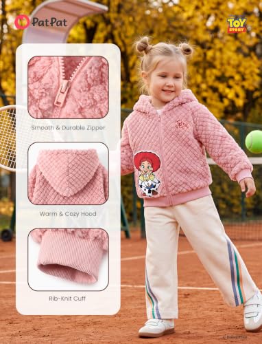 Image of Disney Girl /Boy Fleece Jacket Zipper Sherpa Fuzzy Hoodie Winter Coat 2-13Y