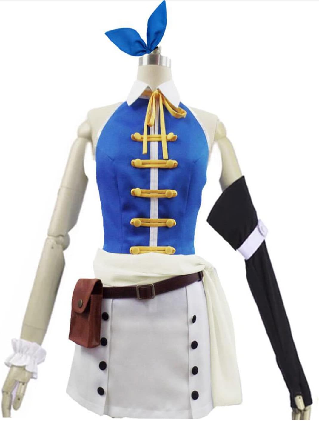 Anime Cosplay Costume Womens Suit Top Skirt Belt Bag Party Dress Uniform Halloween Outfit - Image 3