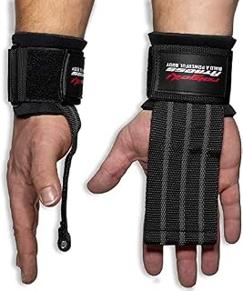 Fast Grip pomoc do treningu siłowego (+ plany treningowe), profesjonalne szybkie zapięcie z metalowymi bolcami do trójboju siłowego, crossfitu i fitnessu paski do podnoszenia ciężarów dla kobiet i