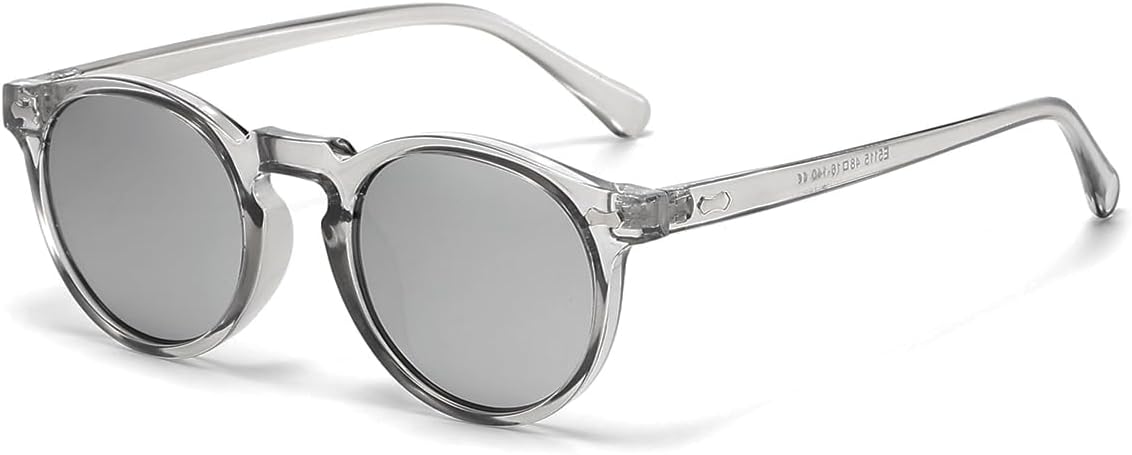 Vintage Polarized Round Sunglasses for Men | UV400 Handcrafted Acetate Frame Vintage Polarized Round Sunglasses for Men | UV400 Handcrafted Acetate Frame