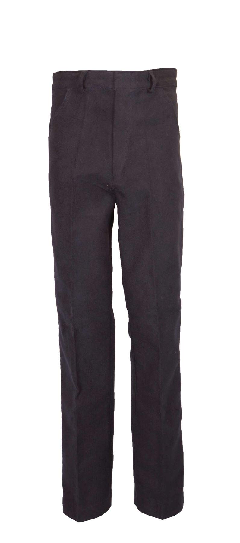 WALKER AND HAWKES - Men's 100% Cotton Yorkley Moleskin Trousers - Navy - W40 Regular (31'')