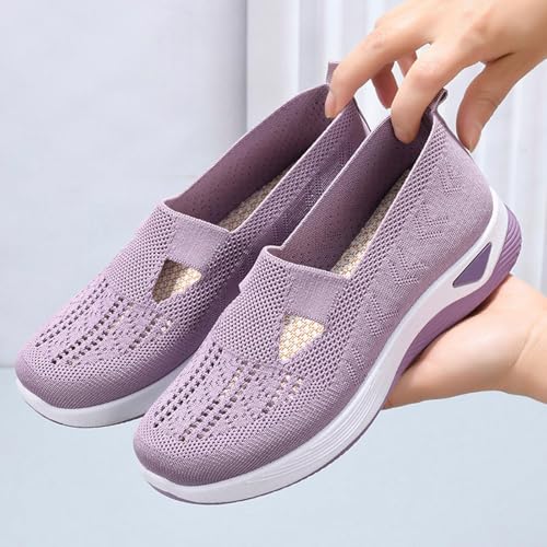 medicus Schuhe Damen, Walkingschuhe Damen Leicht Weite H Vermascht Orthopädische Schuhe Sneaker Sommer Atmungsaktiv Memory Schaum Krankenschwester Sportschuhe Bequeme Outdoor Sommerschuhe Turnschuhe