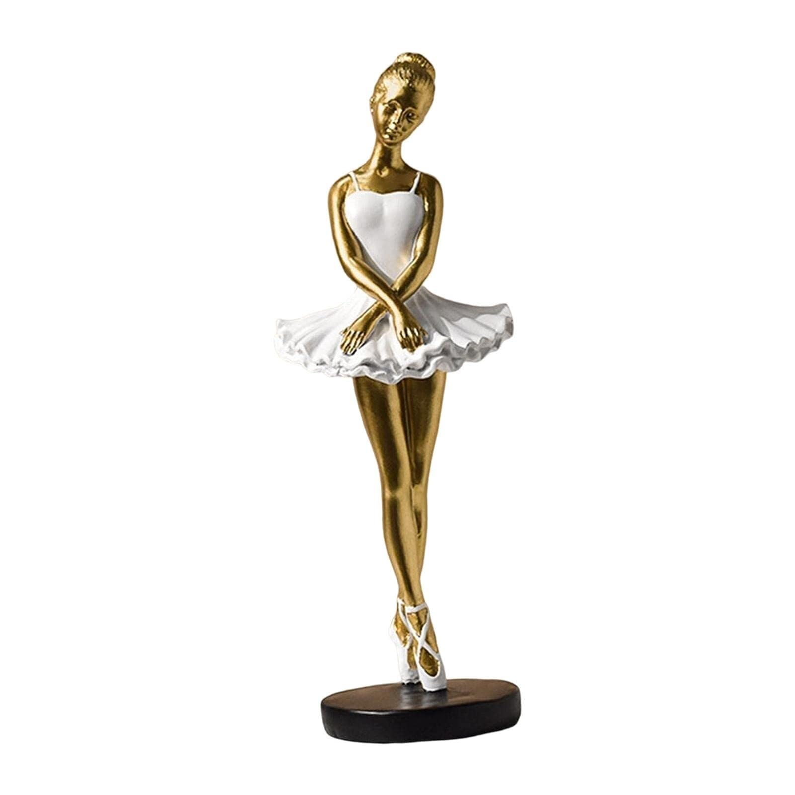 Rich Iron Room Decor Resin Ballet Dancer Sculpture Fun Desk Accessories