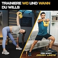 TREX SPORT Kettlebell 6-20kg Kugelhantel Ganzkörper-Workout Kugelgewichte – Ansicht 6