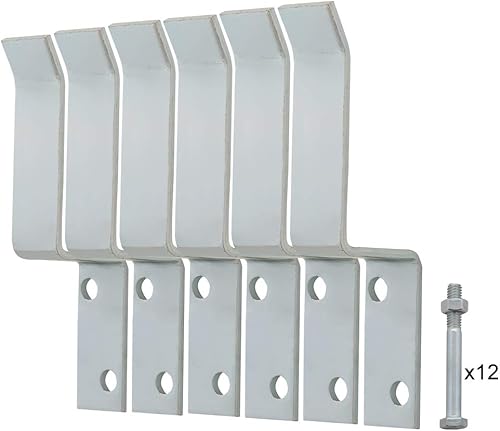 Miniatura 1 de HOME MASTER HARDWARE Topes de puerta resistentes para puertas correderas, asegurar puertas de garaje y cobertizos, topes de puerta con tornillos,