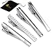 Set of 4 Modern Tie Clips, Unique Designs