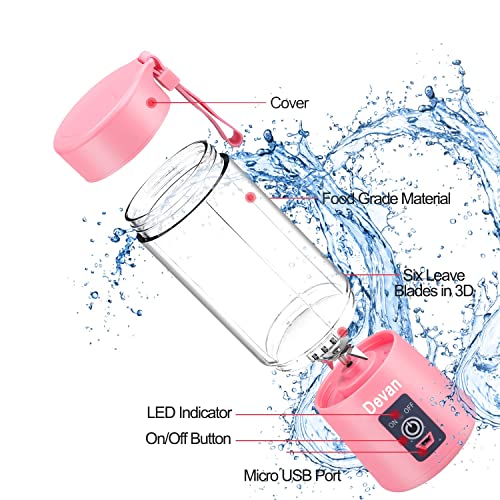 Portable Blender Smoothies Personal Blender Mini Shakes Juicer Cup Usb Rechargeable. #TOP1