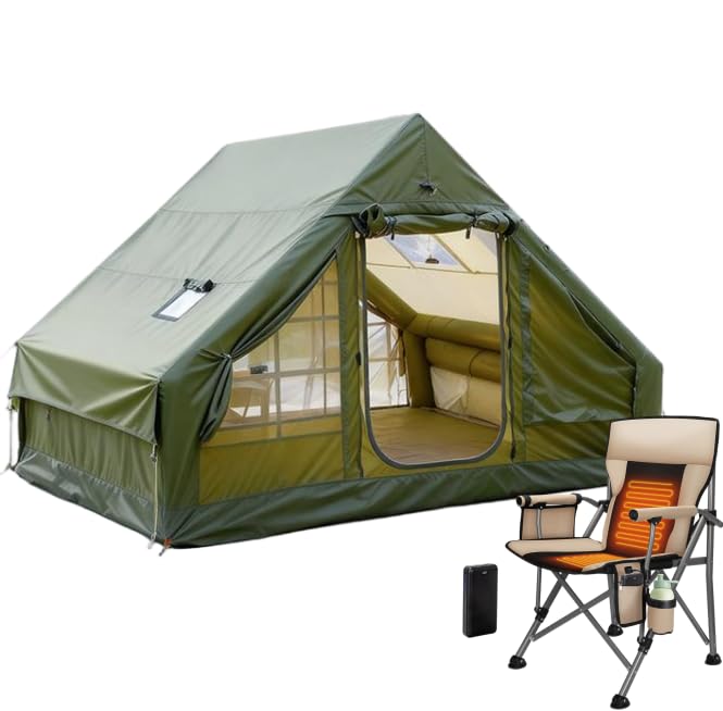 Carpa inflable portátil con silla calefactable para camping miniatura 1