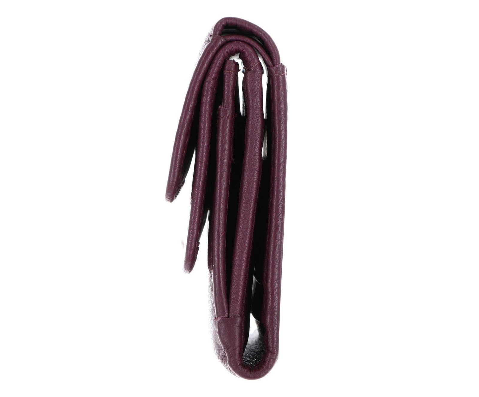 Golden Head Leder Geldbörse Madrid RFID Protect Überschlagbörse 1176 Aubergine dunkelviolett