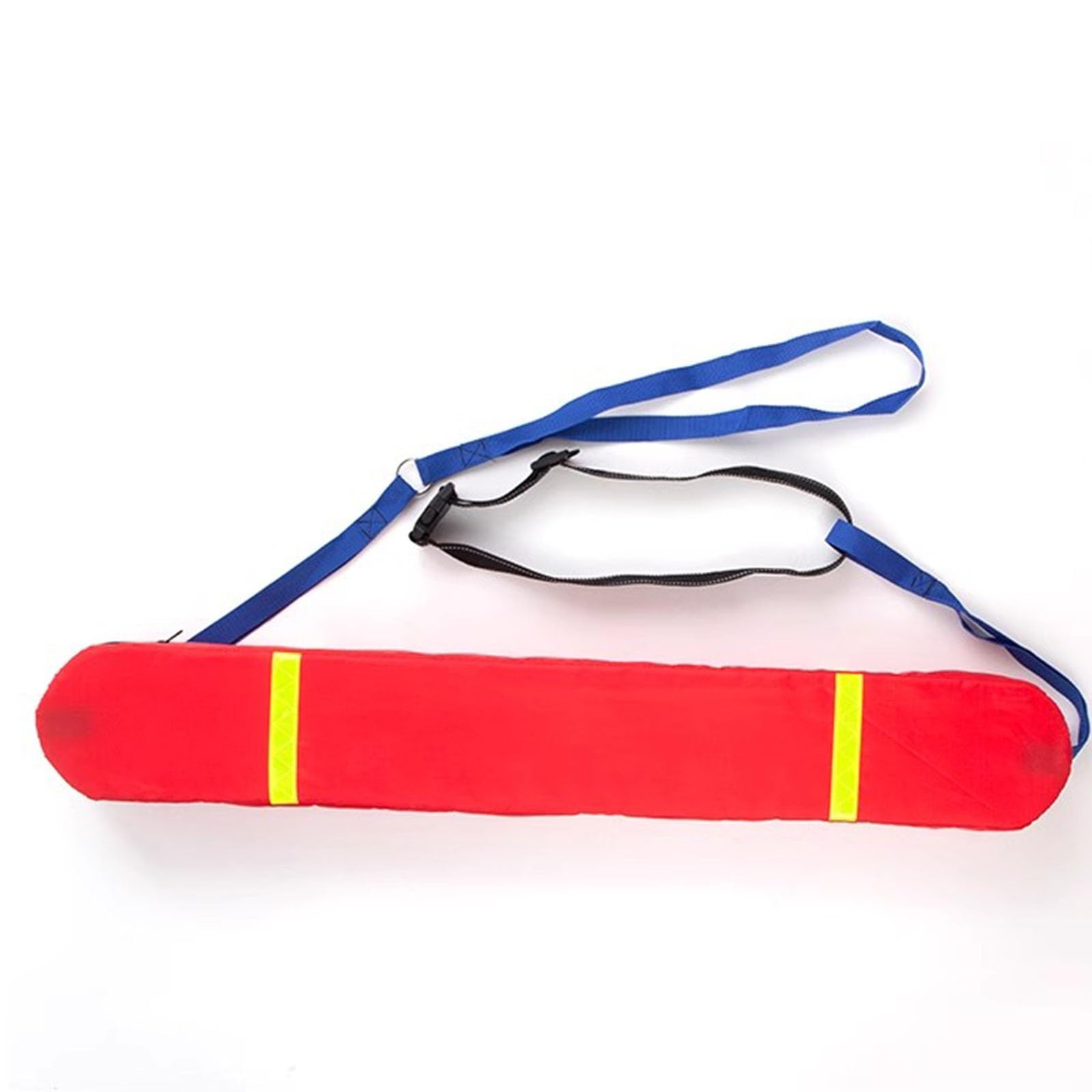 tubo di salvataggio boa Galleggiante Pieghevole Per Bagnini, Tubo Di Salvataggio Da 100/123 Cm Con Strisce Riflettenti, Leggera Cintura Di Salvataggio In Acqua Per Triatleti/jayakisti/navigatori(Red,L