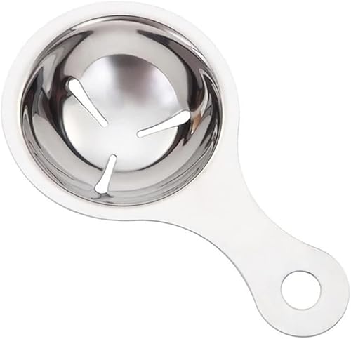Colador de metal de yema Colador inoxidable Separador de huevos de metal Separador de huevos Filtro de pantalla Divisor de colador de huevos Divisor