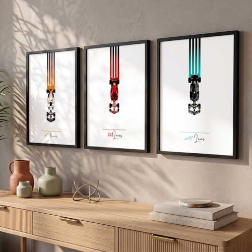 Image of kotart Big Sports Cars Framed Posters Gift Items for Boys Room Wall Decoration Bedroom Living Room Office Studio Decor | Car Poster Frame for Wall Decor Set Of 3 Size (13 X 17 inch)
