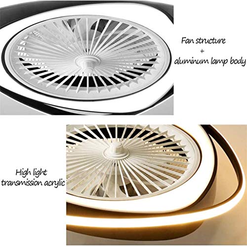 Ventilador de techo rosa con luz LED que refresca el dormitorio sin hacer ruido 7