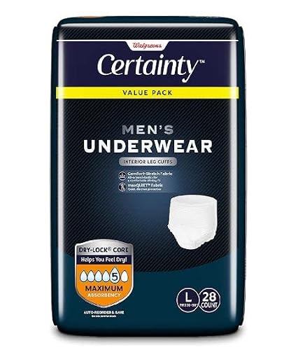 Walgreens Certainty Men's Maximum Absorbency Underwear #TOP29