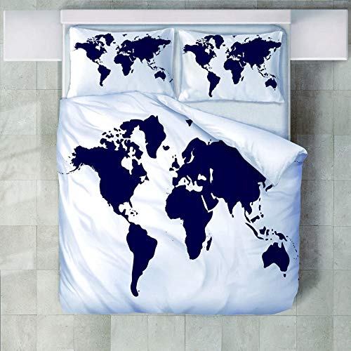 3D Ropa De Cama 1 Funda Nórdica Y 2 Funda De Almohada...