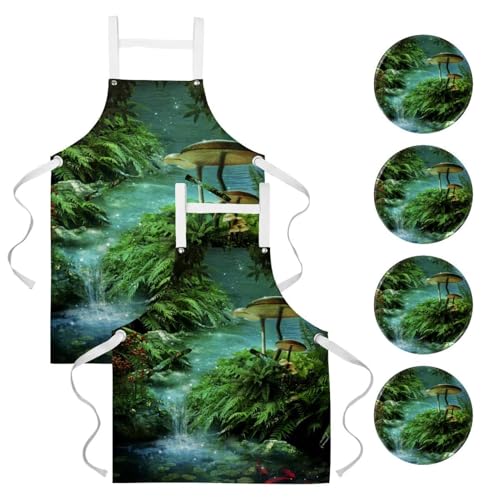 Tablier de serveuse parfait pour le nettoyage de la maison et le bistrot
