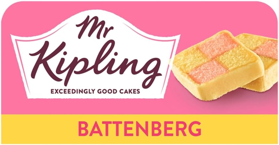 1 Battenberg Cake With Apricot Flavoured Filling, Perfect for Parties, Desserts or Festive Gifting