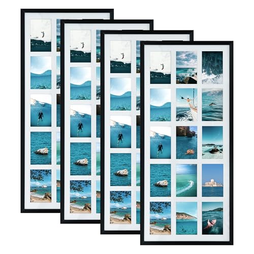 EYMPEU 15 Opening 4x6 Picture Frame Collage Set of 4,