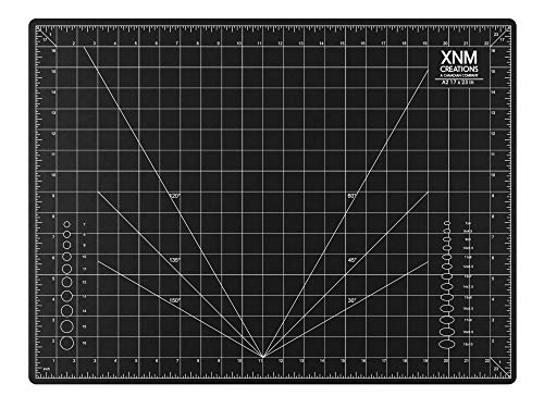 XNM Premium Self Healing Cutting Mat - 18 Inches by 24 inches - A2, 3 Layer Quality PVC Construction...