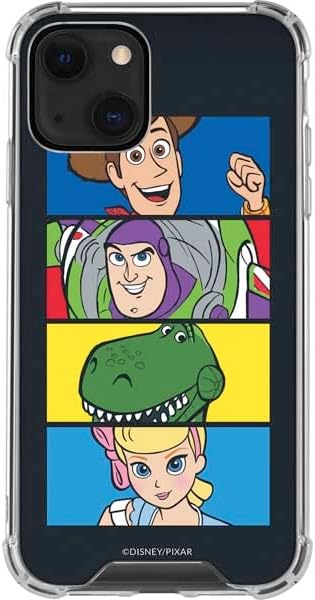 Skinit Clear Phone Case Compatible with iPhone 13 - Officially Licensed Disney Toy Story Character Grid Design