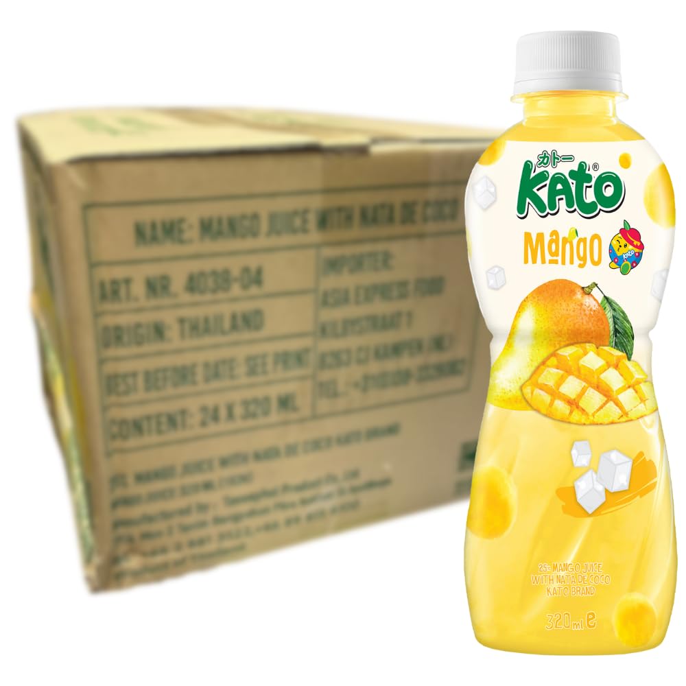 KATO - Mango Saft mit Nata De Coco - Multipack 24 X 320 ML