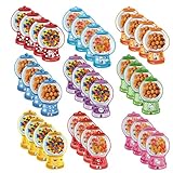 Valentinstag Geschenkset mit Süßigkeitenkarten,inklusive Plastikkuppeln,Bastelset für Kinder Selbermachen,Valentinstag Geschenkset für Paare,Familien Schulpartys,Kaugummiautomat-Bastelset (36 Stück)